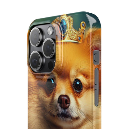 Pomeranian Renassaince Dog Portrait Slim Phone Case
