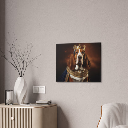 Basset Hound Renaissance Pet Portrait on Canvas | Wall art | wall print | Dog Art