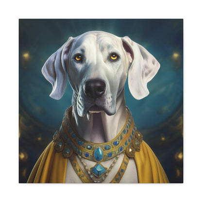 Great Dane Pet Portrait Renaissance - Canvas, wall art, wall print, dog portrait, dog art
