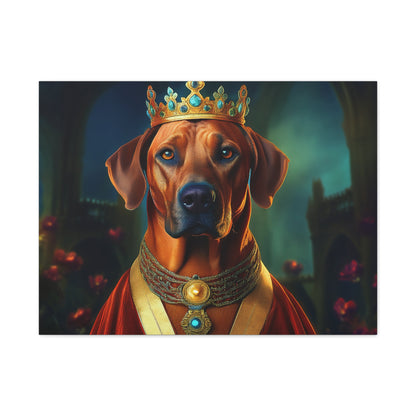 Rhodesian Ridgeback Renaissance Pet Portrait  on Canvas, wall art, wall print, dog portrait, dog art