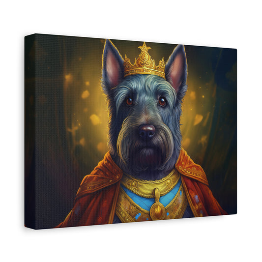 Scottish Terrier Renaissance Pet Portrait on Canvas | Wall art, wall print, dog portrait, dog art