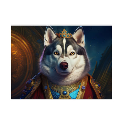 Siberian Husky Renaissance Pet Portrait Print, Siberian Husky Art Print, Wall Decor, Art Gift, dog wall art, wall art, wall print