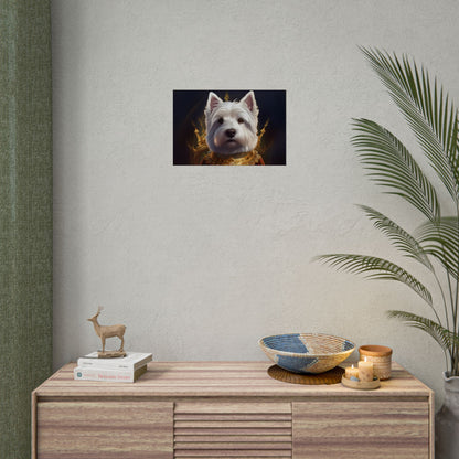 West Highland White Terrier Dog Renaissance Pet Portrait Print, West Highland White Terrier Art Print, Dog Wall Art, Wall Print, Wall Art