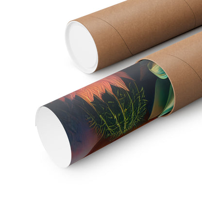Abstract Cacti and Succulent Desert Garden Color Print | Wall Art | Wall Print