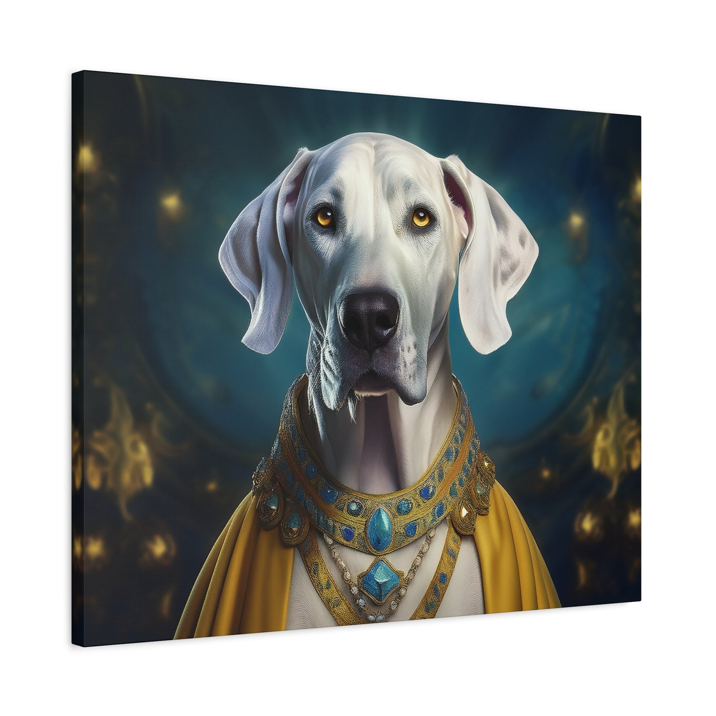 Great Dane Pet Portrait Renaissance - Canvas, wall art, wall print, dog portrait, dog art