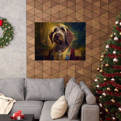 Wirehaired Pointing Griffon Renaissance Pet Portrait Print,  Dog Lover Wall Art, Animal Artwork, Canine Decor, Dog Memorial Gift