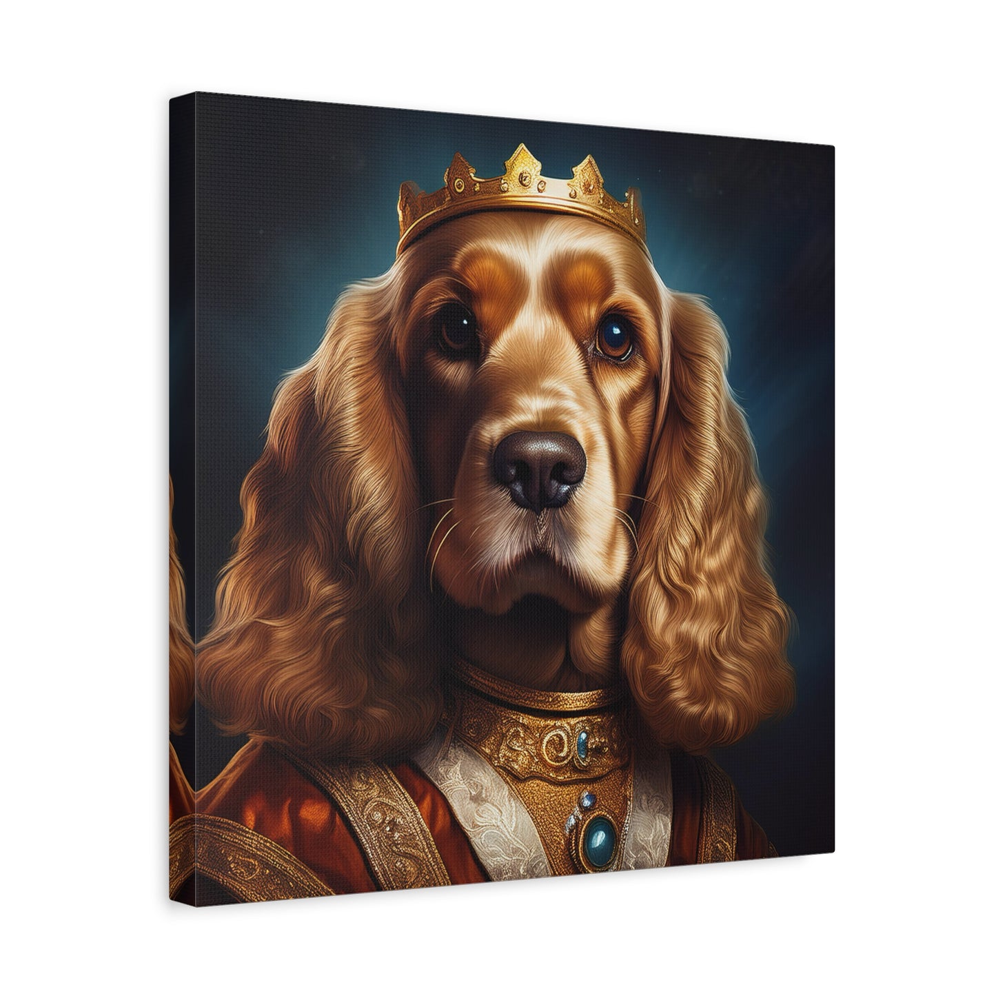 Cocker Spaniel Renaissance Pet Portrait on Canvas | Wall art | wall print