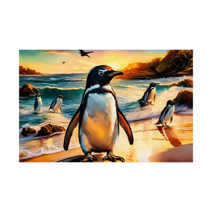 Phillip Island Little Penguins Australia Wall Art | Vibrant Wall Print | Unique Painting Print | Style 3 | Wall Art | Wall Print