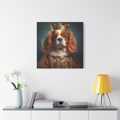 Cavalier King Charles Spaniel Renaissance Pet Portrait on Canvas | Wall art | wall print