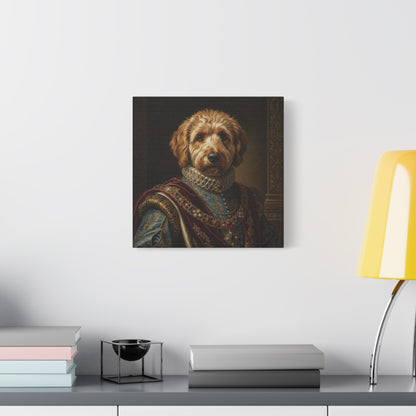 Labradoodle Renaissance Pet Portrait Canvas, Dog Wall Art, Home Décor, Pet Lovers Gift, Animal Artwork, Canine Decor