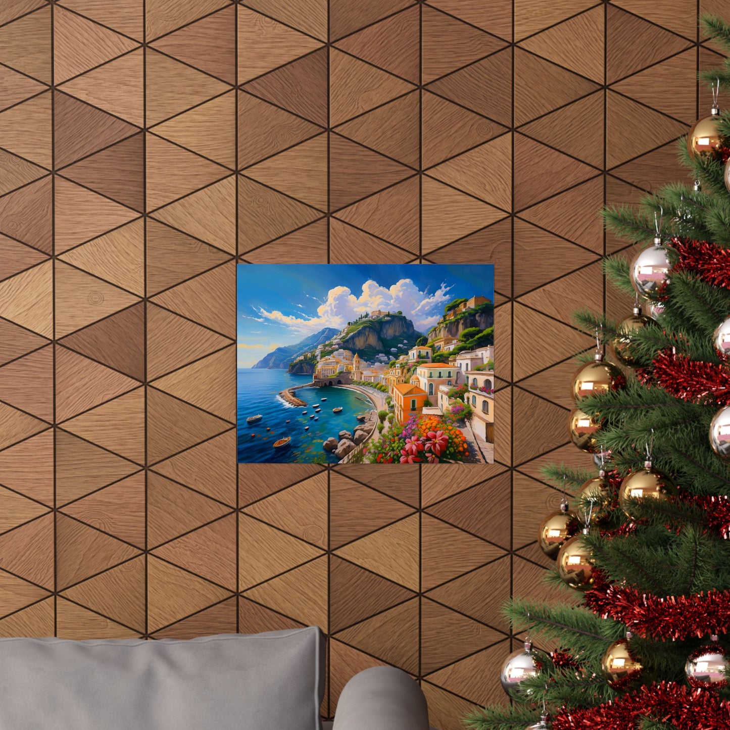 Amalfi Coast Italy Coastal Print | Style 2 | Wall Art | Wall Print