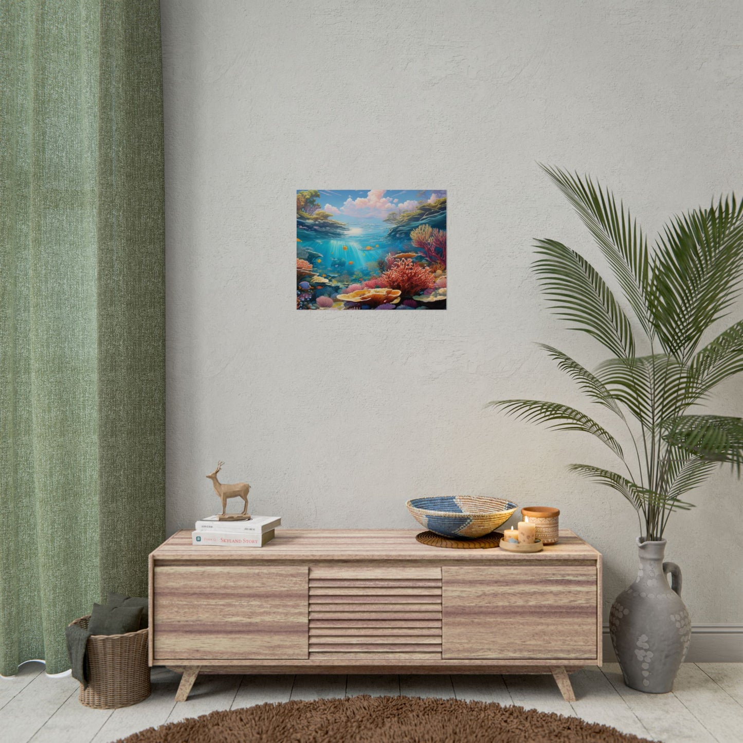 Great Barrier Reef  Australia Coastal Print | Style 3 | Wall Art | Wall Print