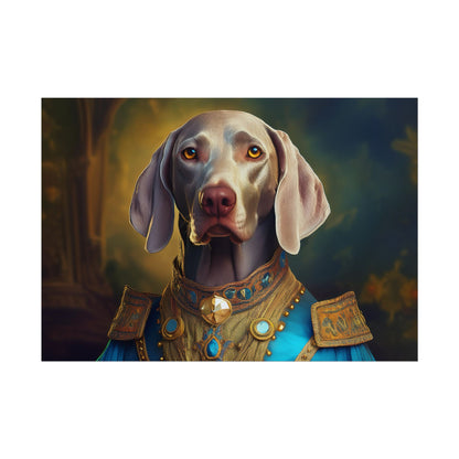 Weimaraner Renaissance Pet Portrait Print, wall print, wall art, Animal Lover Home Decor, Dog Wall Art