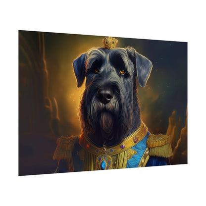 Giant Schnauzer Pet Renaissance Portrait Print, Dog Lover Wall Print | Wall Art | Wall Print