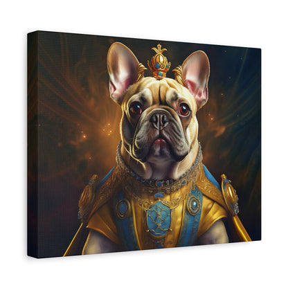 French Bulldog Renaissance Pet Portrait on Canvas | Wall Print | Wall Art | Dog Art