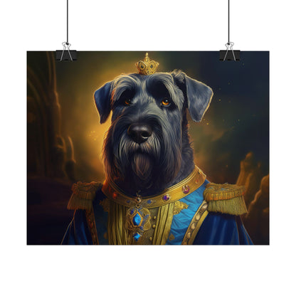 Giant Schnauzer Pet Renaissance Portrait Print, Dog Lover Wall Print | Wall Art | Wall Print