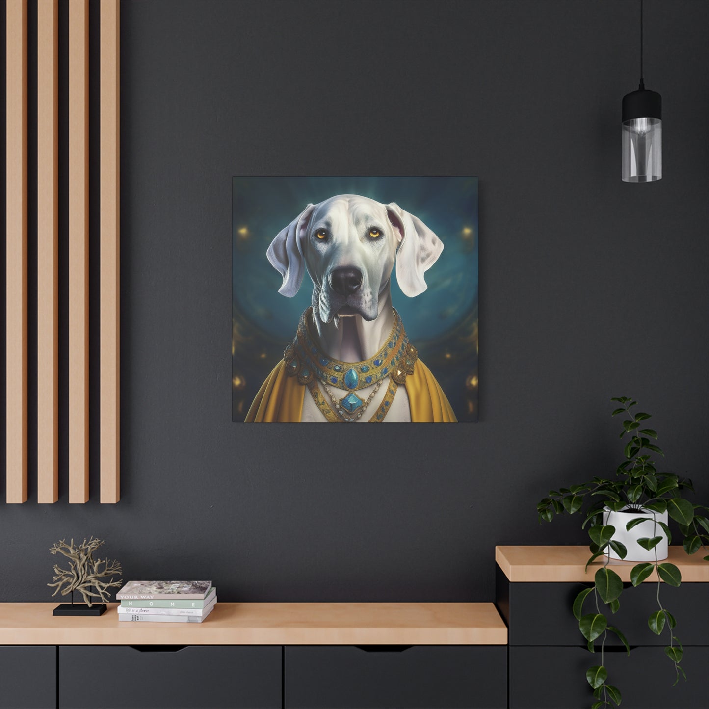 Great Dane Pet Portrait Renaissance - Canvas, wall art, wall print, dog portrait, dog art
