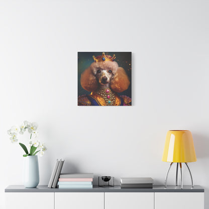 Poodle Pet Dog Renaissance Portrait on Canvas | Wall art | wall print
