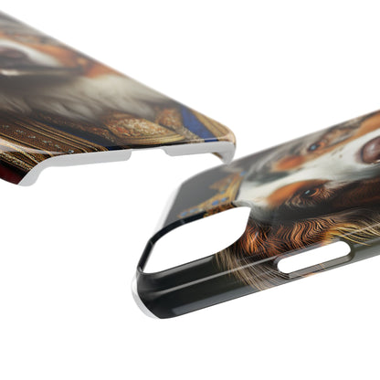 Australian Shepherd Renaissance Dog Portrait Slim Phone Case