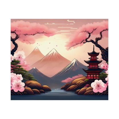 Japanese Cherry Blossom Wall Art Print | Wall Art | Wall Print | Japanese Wall Art