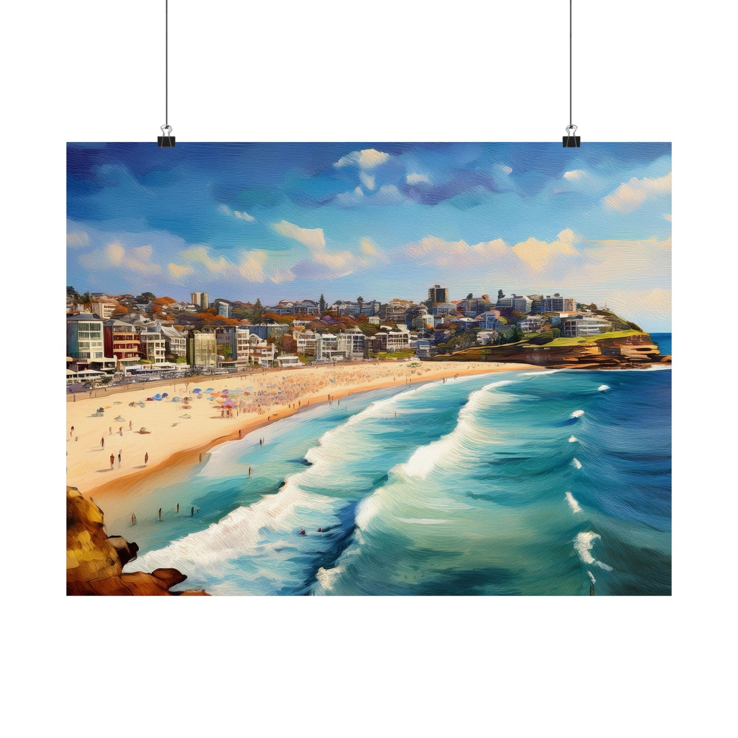 Bondi Beach Australia Coastal Print | Style 1 | Wall Art | Wall Print