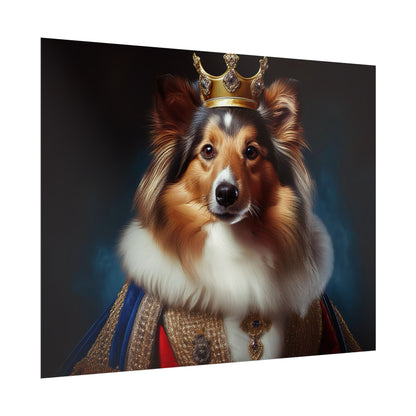 Shetland Sheepdog Renaissance Dog Portrait Art Print, Wall Decor Gift, Animal Lover Home Decor, Dog Wall Art