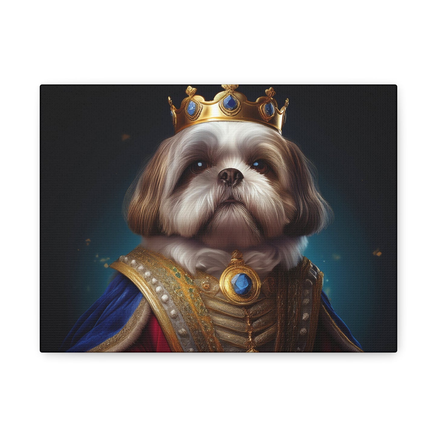 Shih Tzu Renaissance Pet Portrait on Canvas | wall art, wall print, dog portrait, dog art