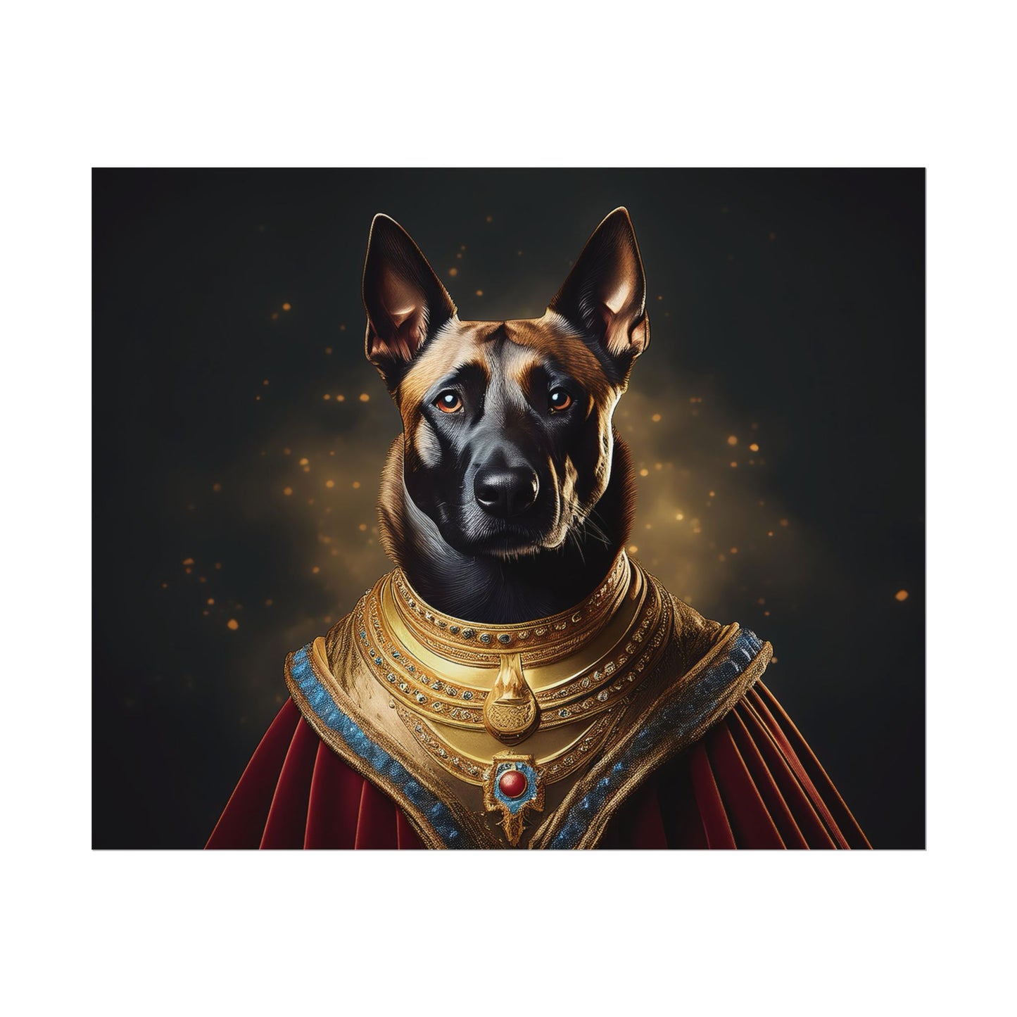 Belgian Malinois Renaissance Dog  Portrait Wall Print, Art Print, Art Print, Animal Lover Home Decor, Dog Wall Art, wall art