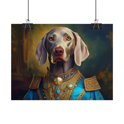 Weimaraner Renaissance Pet Portrait Print, wall print, wall art, Animal Lover Home Decor, Dog Wall Art