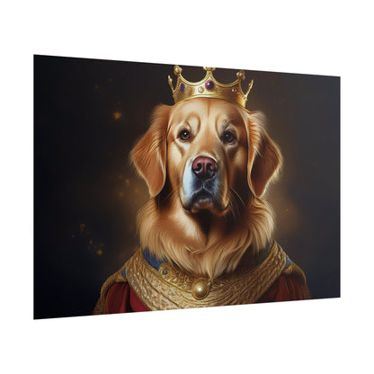 Golden Retriever Renaissance Dog Portrait  Art Print, Wall Decor Gift, Animal Lover Home Decor, Dog Wall Art