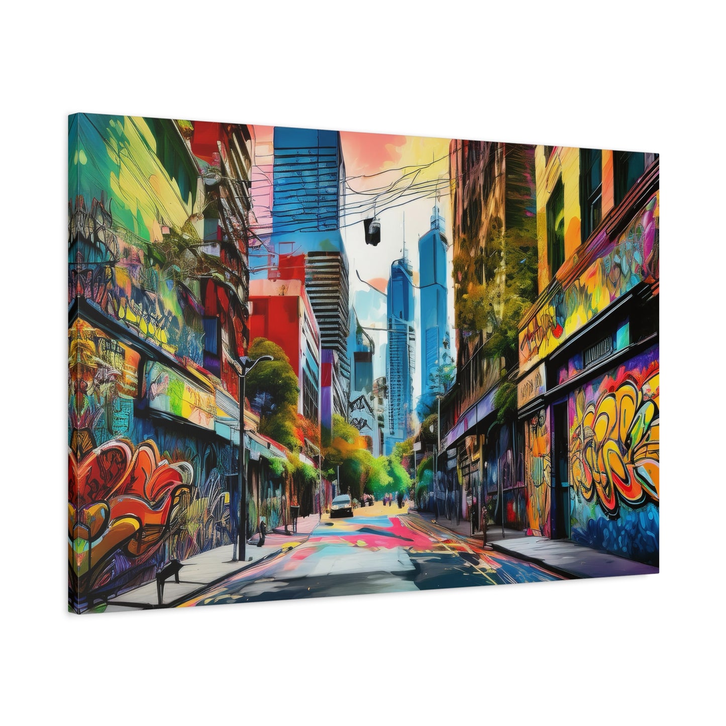Melbourne Street Graffiti Australia Canvas Art | Style 1 | Wall Art | Wall Print