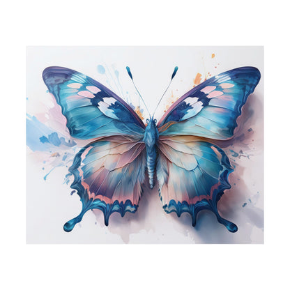 Teal, Blue & Pink Butterfly Alcohol Ink Wall Art |  Butterfly wall art | Wall Art | Wall Print