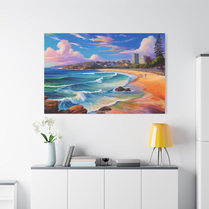 Coogee Beach Australia Coastal Canvas Art | Style 1 | Wall Art | Wall Print