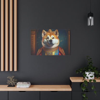 Shiba Renaissance Pet Portrait on Canvas, wall art, wall print, dog portrait, dog art