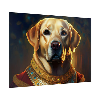 Labrador Retriever Renaissance Pet Portrait Art Print, Wall Decor Gift, Animal Lover Home Decor, Dog Wall Art