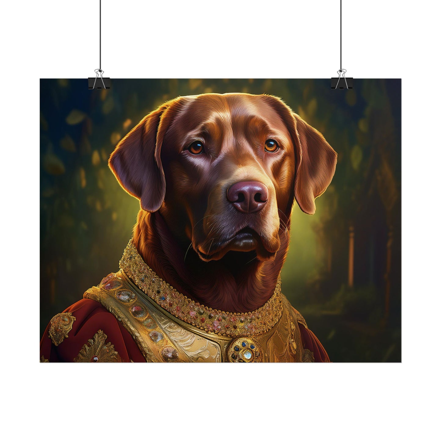 Chesapeake Bay Retriever Dog Renaissance Pet Portrait Print, Animal Lover print, Dog Wall Art, wall print, wall art