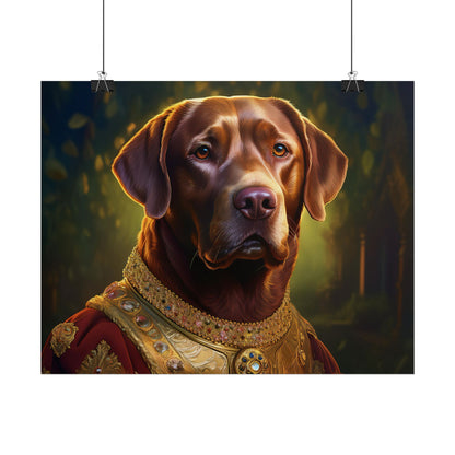 Chesapeake Bay Retriever Dog Renaissance Pet Portrait Print, Animal Lover print, Dog Wall Art, wall print, wall art