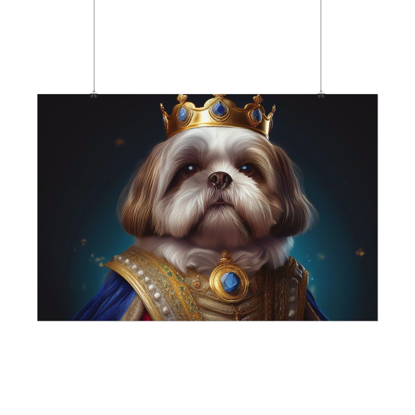 Shih Tzu Renaissance Pet Portrait Print | Dog Lover Wall Art | Dog Memorial Gift | Wall Art | Wall Print