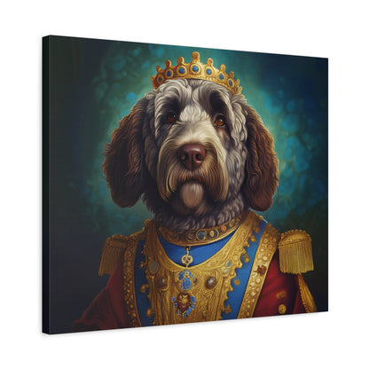 Portuguese Water Dog Renaissance Pet Portrait on Canvas | wall art | wall print