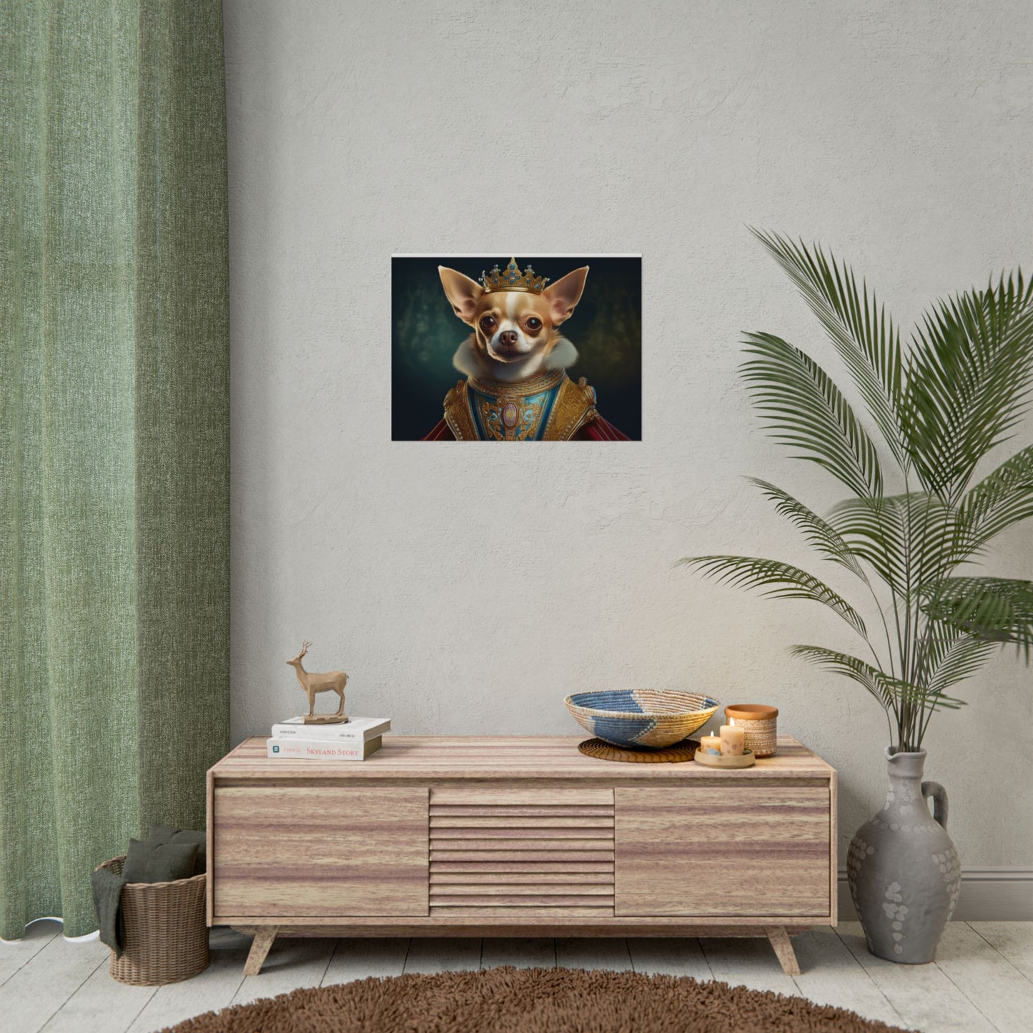 Chihuahua Dog Renaissance Pet Portrait Print | Wall print | Wall art