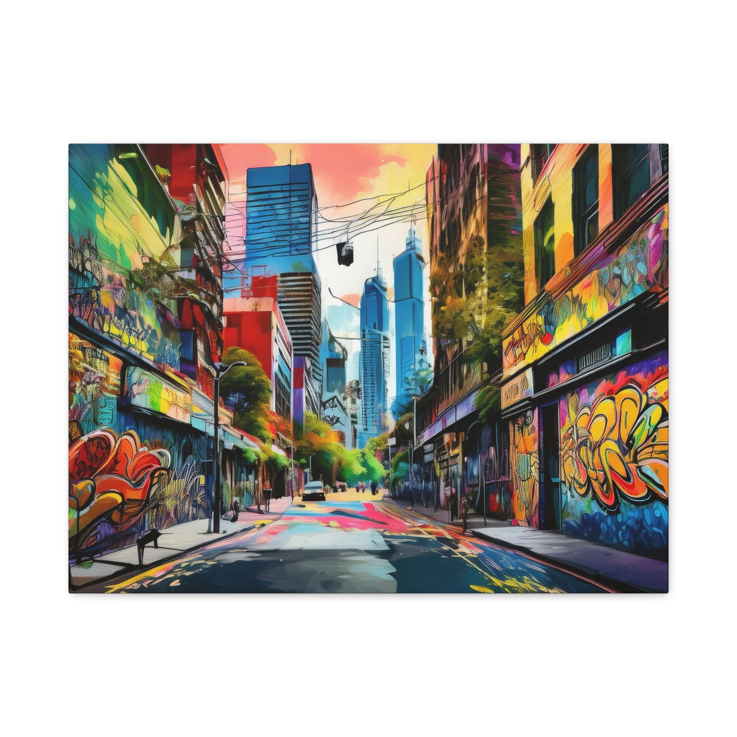 Melbourne Street Graffiti Australia Canvas Art | Style 1 | Wall Art | Wall Print