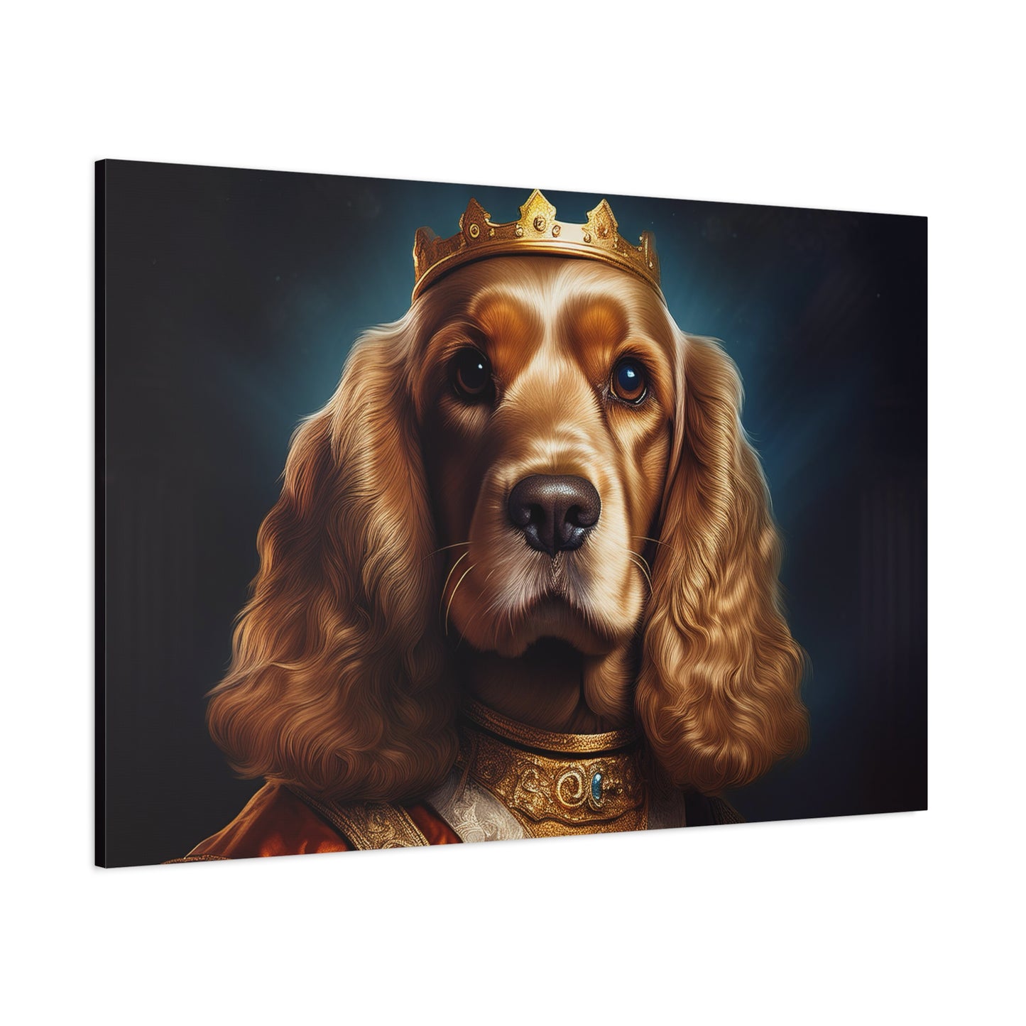 Cocker Spaniel Renaissance Pet Portrait on Canvas | Wall art | wall print