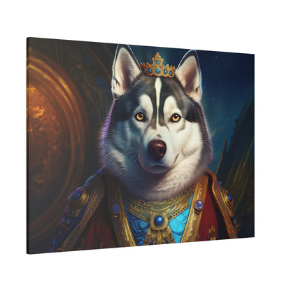 Siberian Husky Renaissance Pet Portrait on Canvas, wall art, wall print, dog portrait, dog art