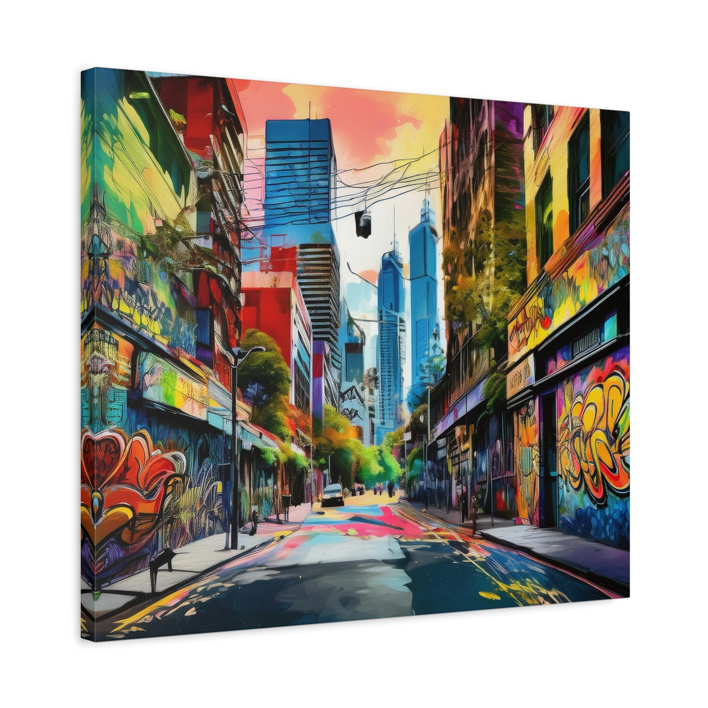 Melbourne Street Graffiti Australia Canvas Art | Style 1 | Wall Art | Wall Print