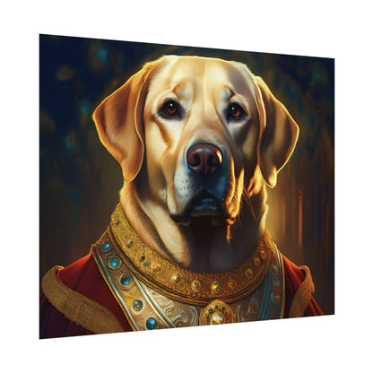Labrador Retriever Renaissance Pet Portrait Art Print, Wall Decor Gift, Animal Lover Home Decor, Dog Wall Art