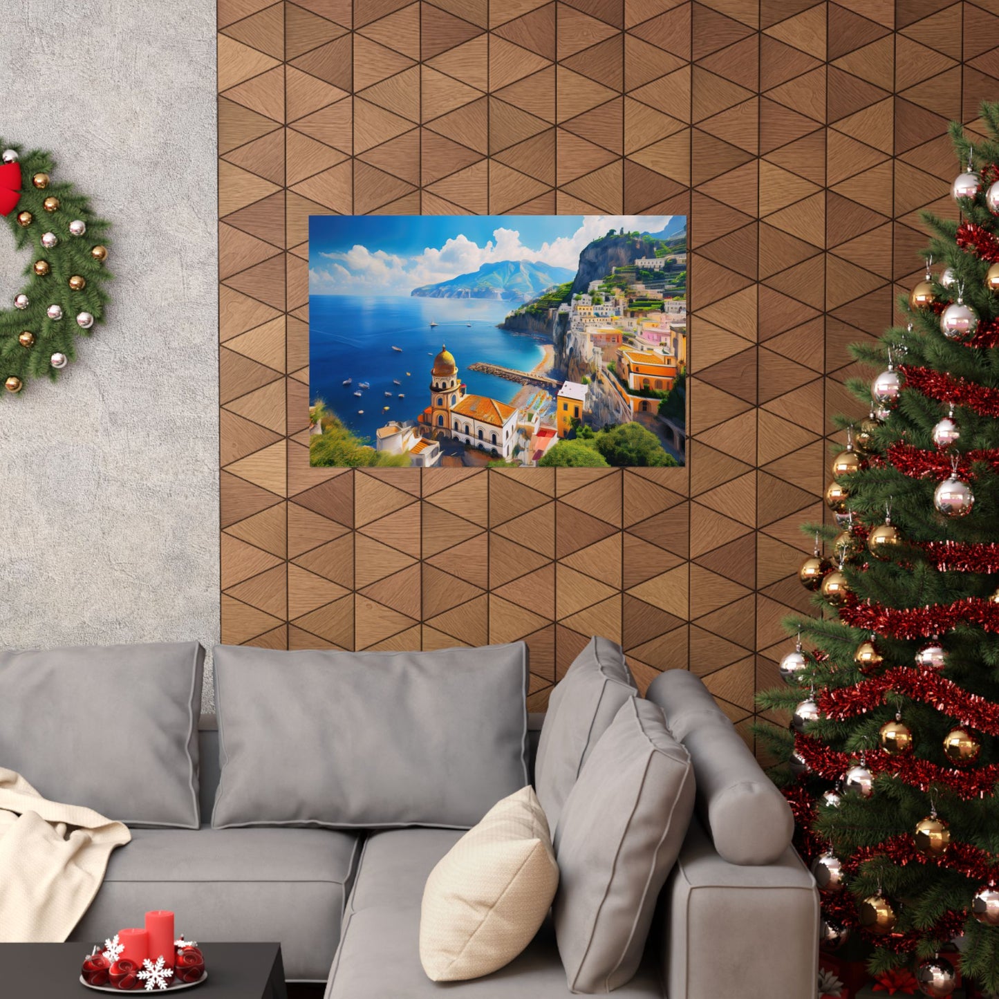 Amalfi Coast Italy Coastal Print | Style 3 | Wall Art | Wall Print