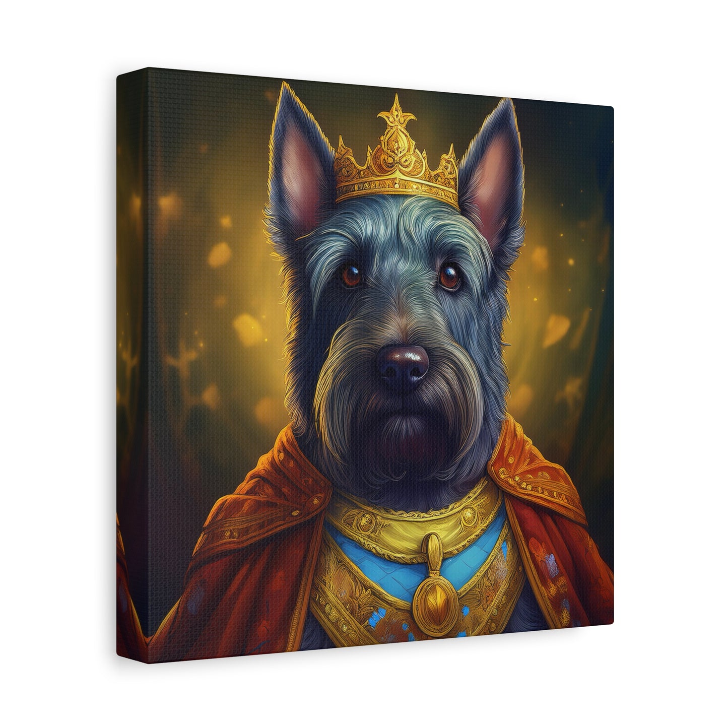 Scottish Terrier Renaissance Pet Portrait on Canvas | Wall art, wall print, dog portrait, dog art