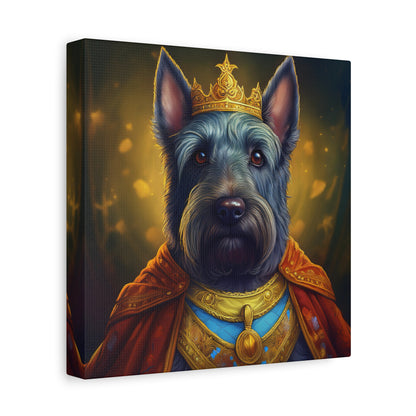 Scottish Terrier Renaissance Pet Portrait on Canvas | Wall art, wall print, dog portrait, dog art