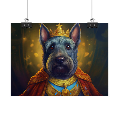 Scottish Terrier Renaissance Pet Portrait Print, Dog Lover Wall Art, Animal Artwork, wall prints, wall art, Dog Memorial Gift