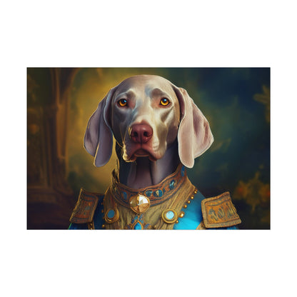Weimaraner Renaissance Pet Portrait Print, wall print, wall art, Animal Lover Home Decor, Dog Wall Art